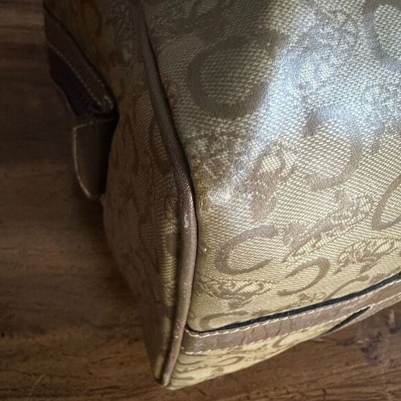 Vintage Celine Horse Carriage Monogram Coated Canvas Mini Boston Bag - Picture 14 of 16